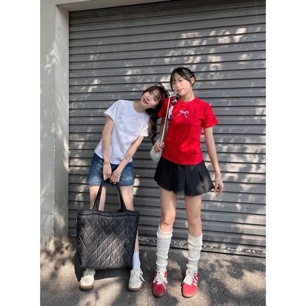 Áo Babytee Tay Lỡ Cổ Ôm